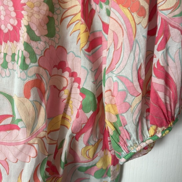 Talbots linen tunic floral top - Picture 4 of 4